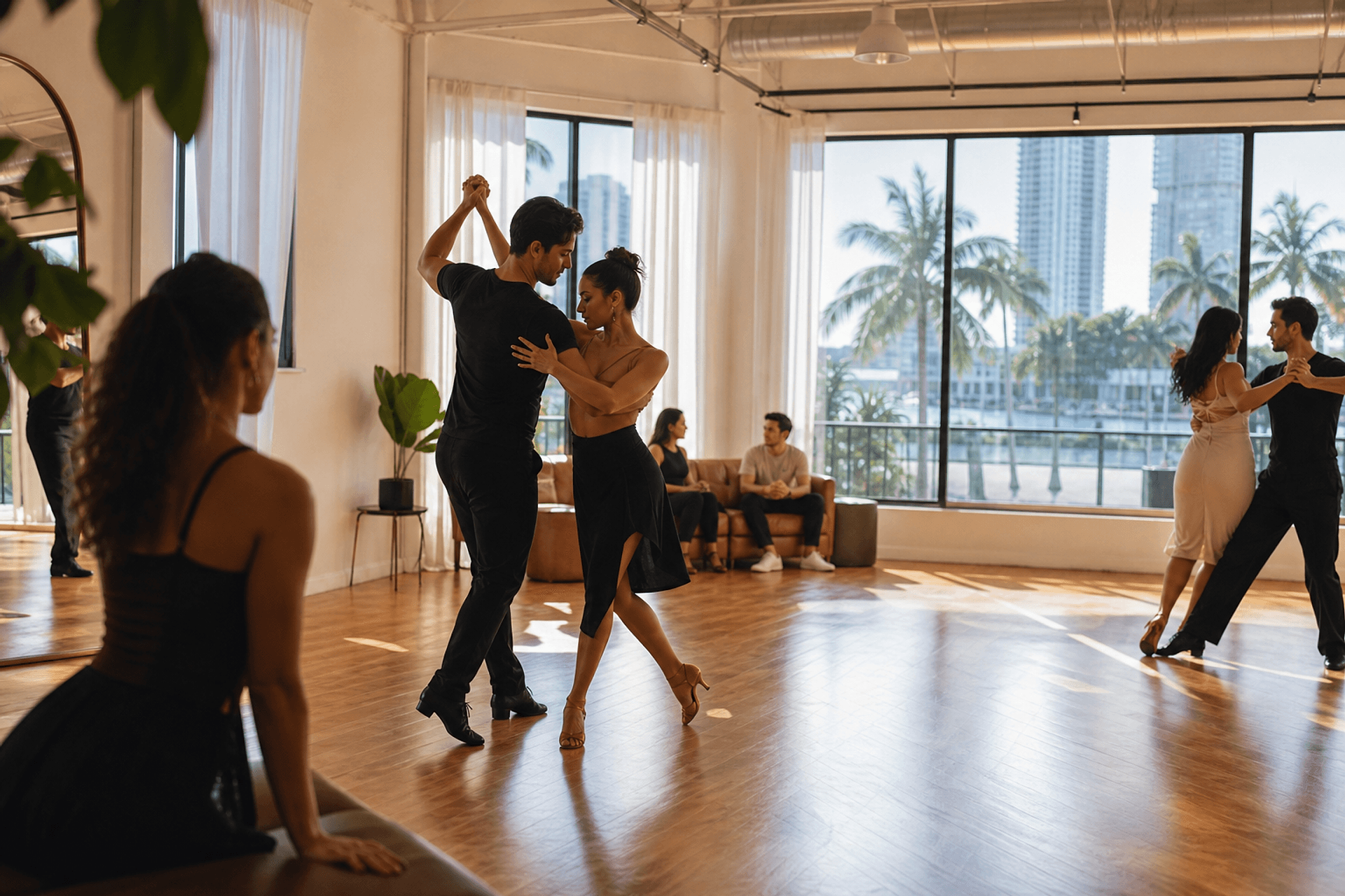 The wider setting around the Vela Ballroom studio in Miami